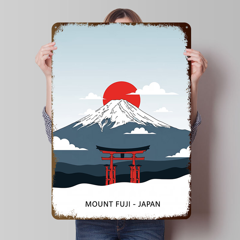 Retro Gaming Japan - Mount Fuji Japan Travel Printed Poster
