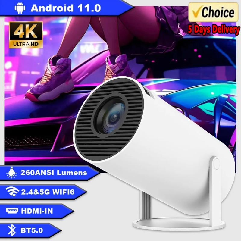 Retro Gaming And Projector - Mini HY300 Smart Android Projector Portable