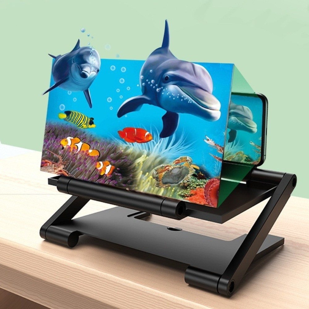 Retro Gaming And Projector - Folding Cell Phone Screen Amplifier Enlarged