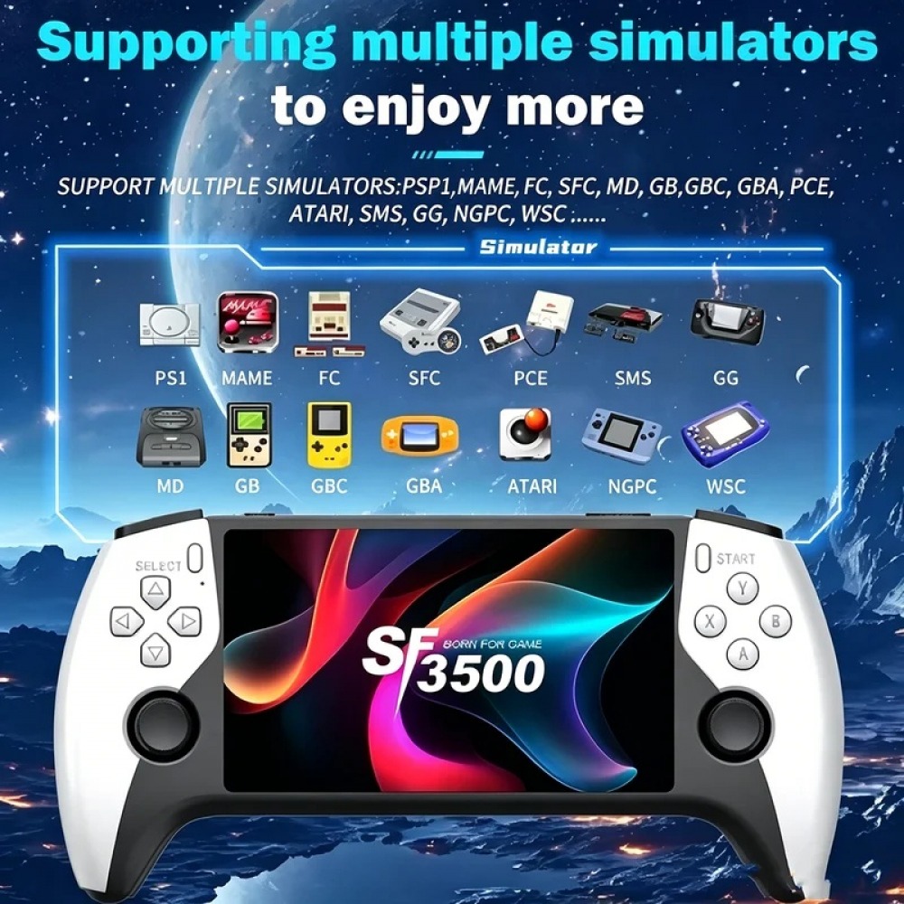 Retro Gaming Station - SF3500 5 inch Handheld Game Console