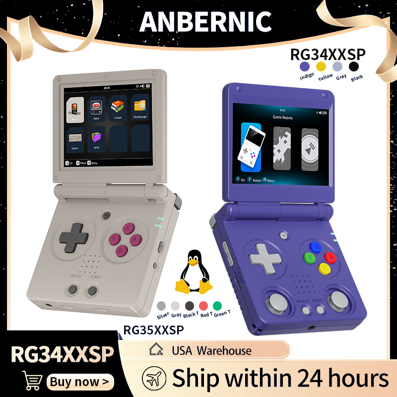 Anbernic RG34XXSP RG35XXSP Fli - огляд і ціна Retro Gaming Console Handheld