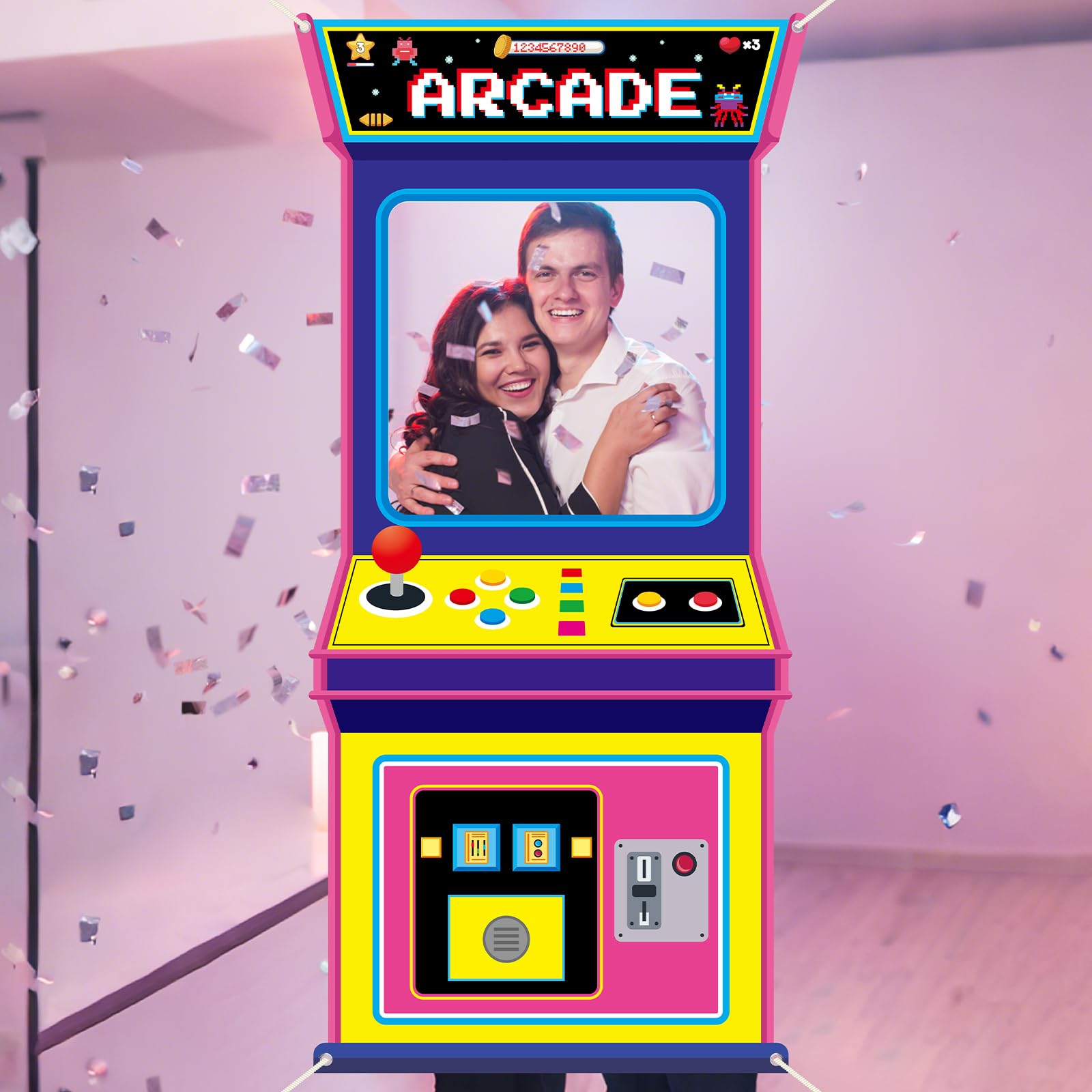 Retro Video Gaming Fabric Arca - огляд і ціна Background Retro Gaming
