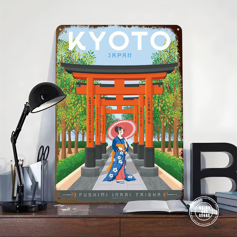 Kyoto Japan Travel Poster Cust - огляд і ціна Retro Gaming Japan