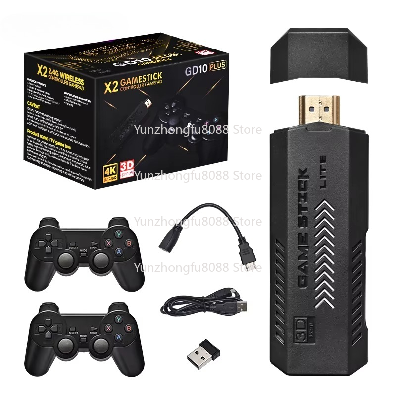 L GD10 Plus Game Stick 4k Blac - огляд і ціна Retro Gaming X2