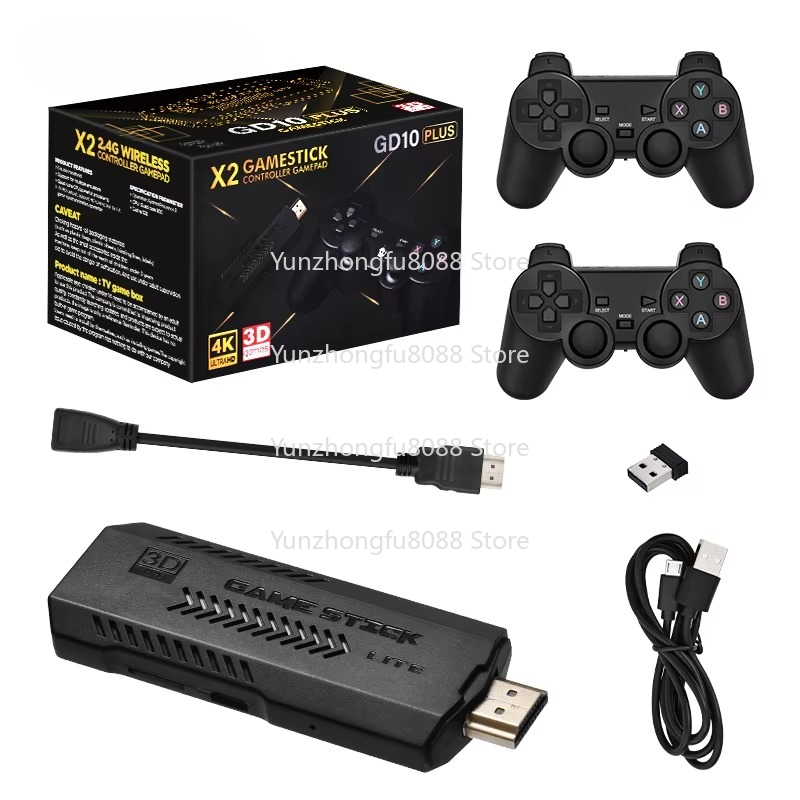 L GD10 Plus Game Stick 4k Blac - огляд і ціна Retro Gaming X2