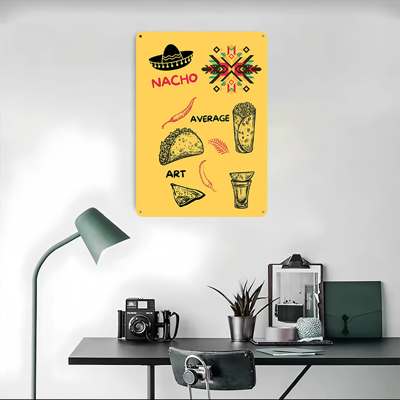 Mexican Food on Yellow Backgro - огляд і ціна Background Retro Gaming