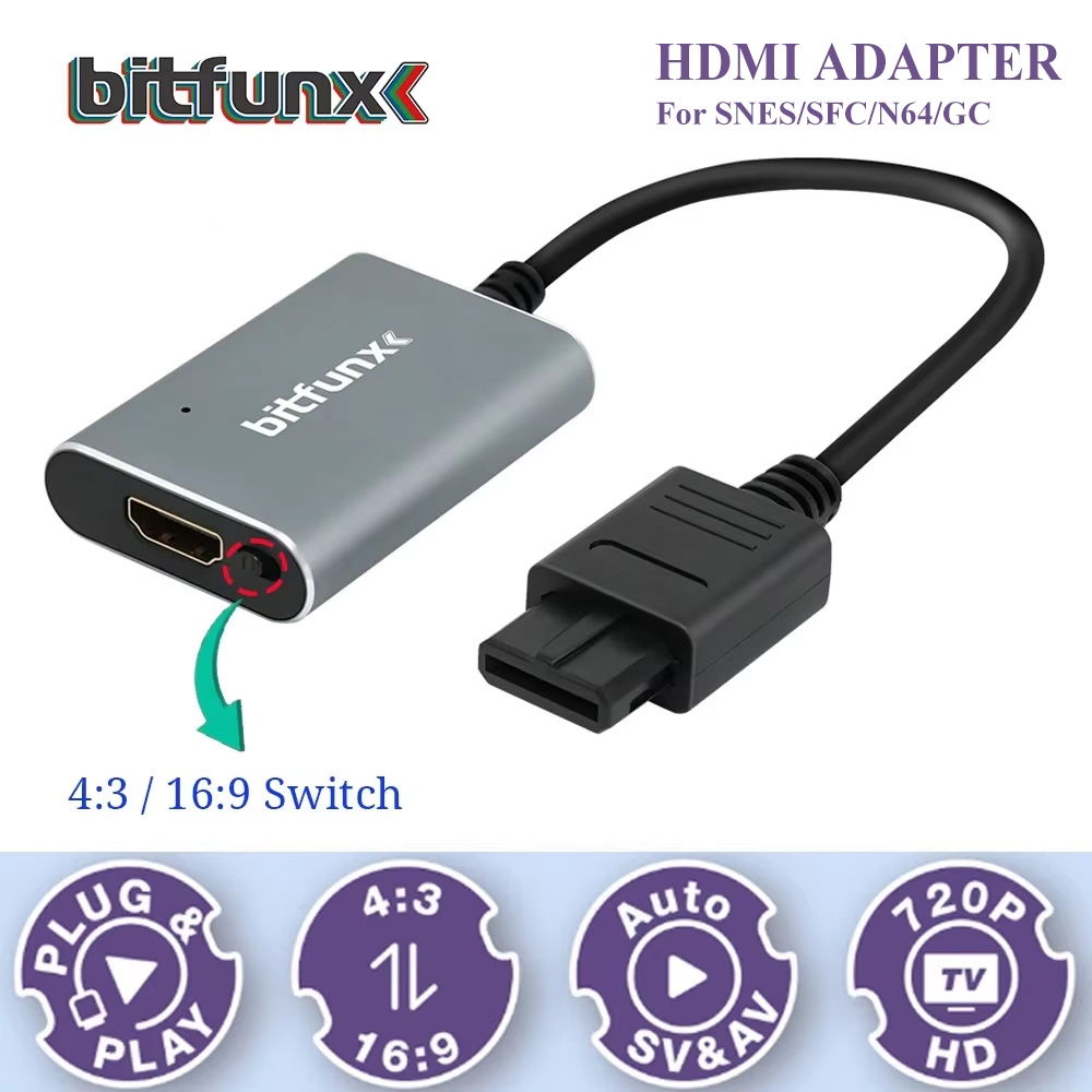Bitfunx 720P Svideo / AV To HD - огляд і ціна Retro Gaming Station