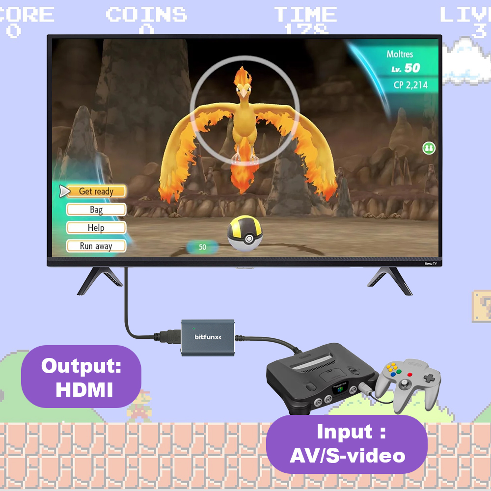 Bitfunx 720P Svideo / AV To HD - огляд і ціна Retro Gaming Station