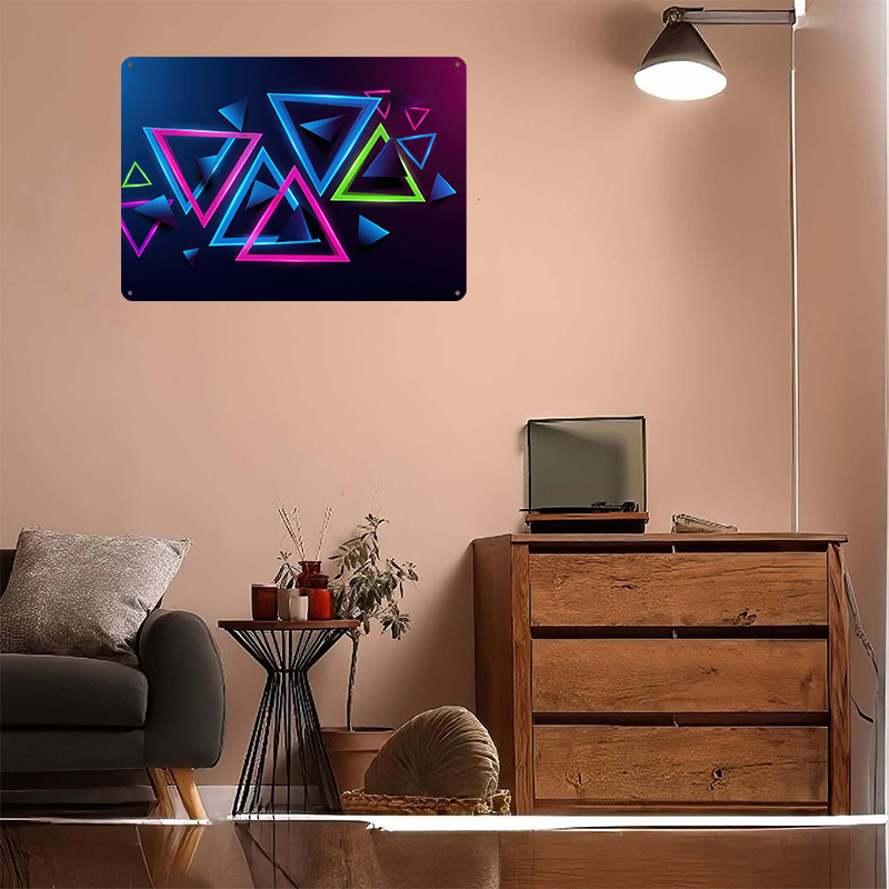 Neon Triangles Abstract Backgr - огляд і ціна Background Retro Gaming