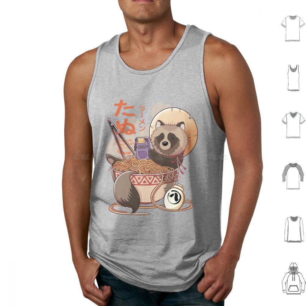 Tanuki Ramen Tank Tops Print C - огляд і ціна Retro Gaming Japan