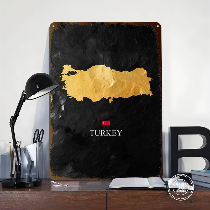 Golden Turkey Map on Black Bac - огляд і ціна Background Retro Gaming