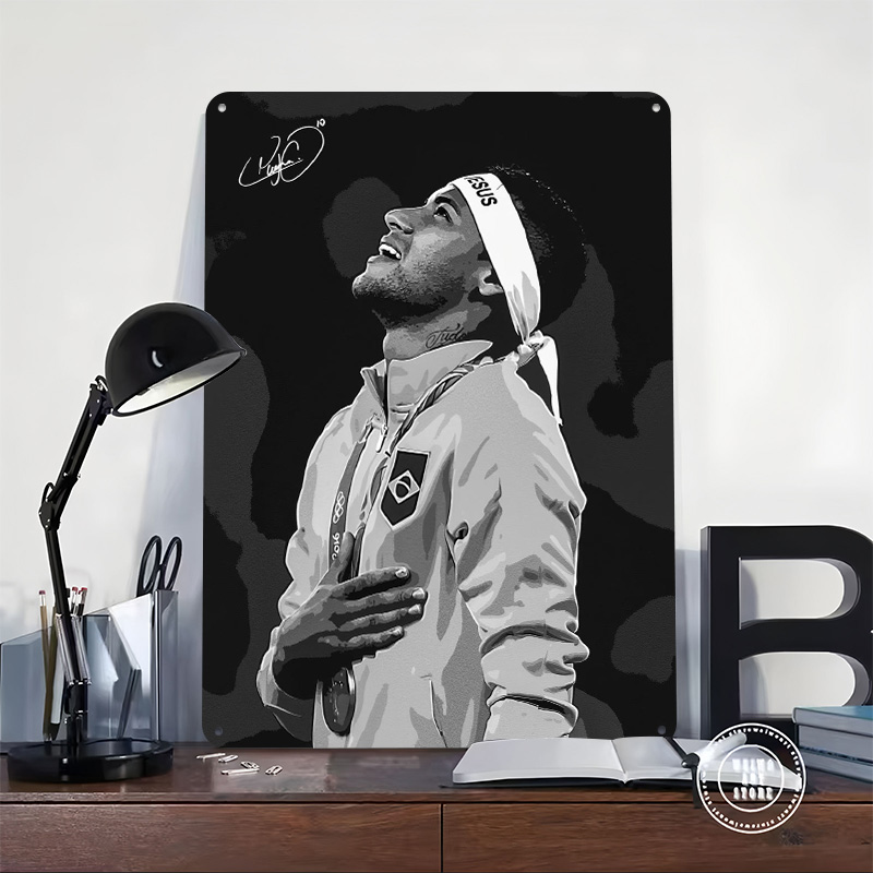 Neymar Jr. Portrait Poster Cus - огляд і ціна Retro Gaming Gadgets