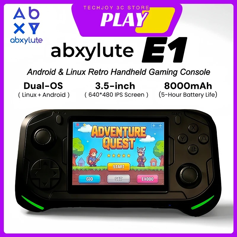 Abxylute E1 Handheld Gaming Co - огляд і ціна Retro Gaming Os Linux