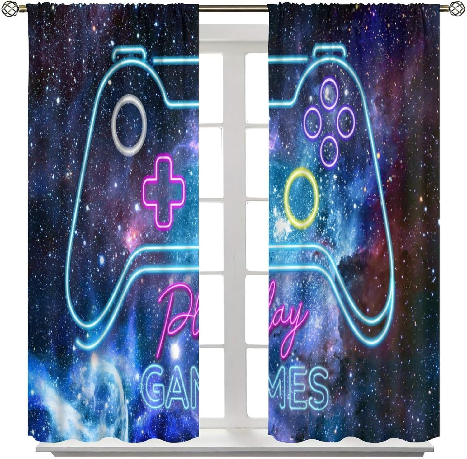 Gaming Blackout Curtains Retro - огляд і ціна Retro Gaming Cafe