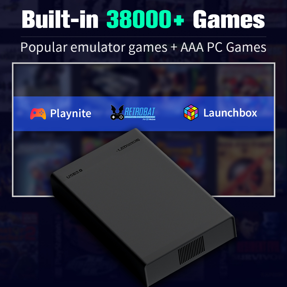 500G Game Hard Drive With 3800 - огляд і ціна Retro Gaming Devices