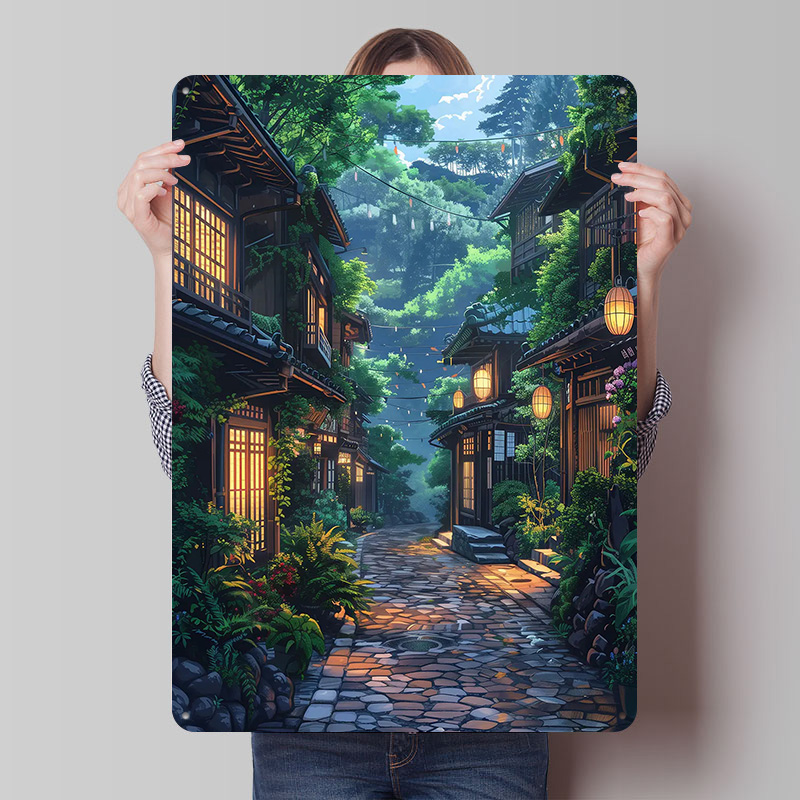 Green Street in Japan Tin Plaq - огляд і ціна Retro Gaming Japan