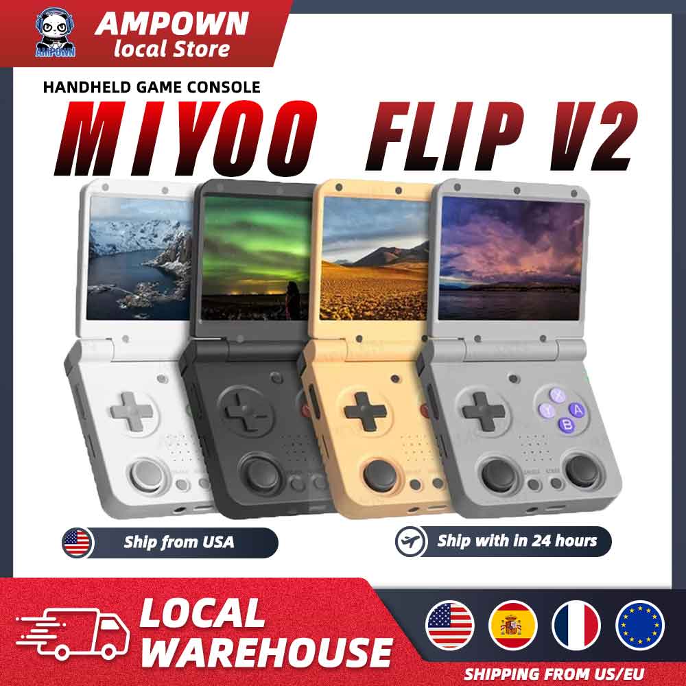 MIYOO Flip V2 Handheld Game Co - огляд і ціна Retro Gaming Os Linux