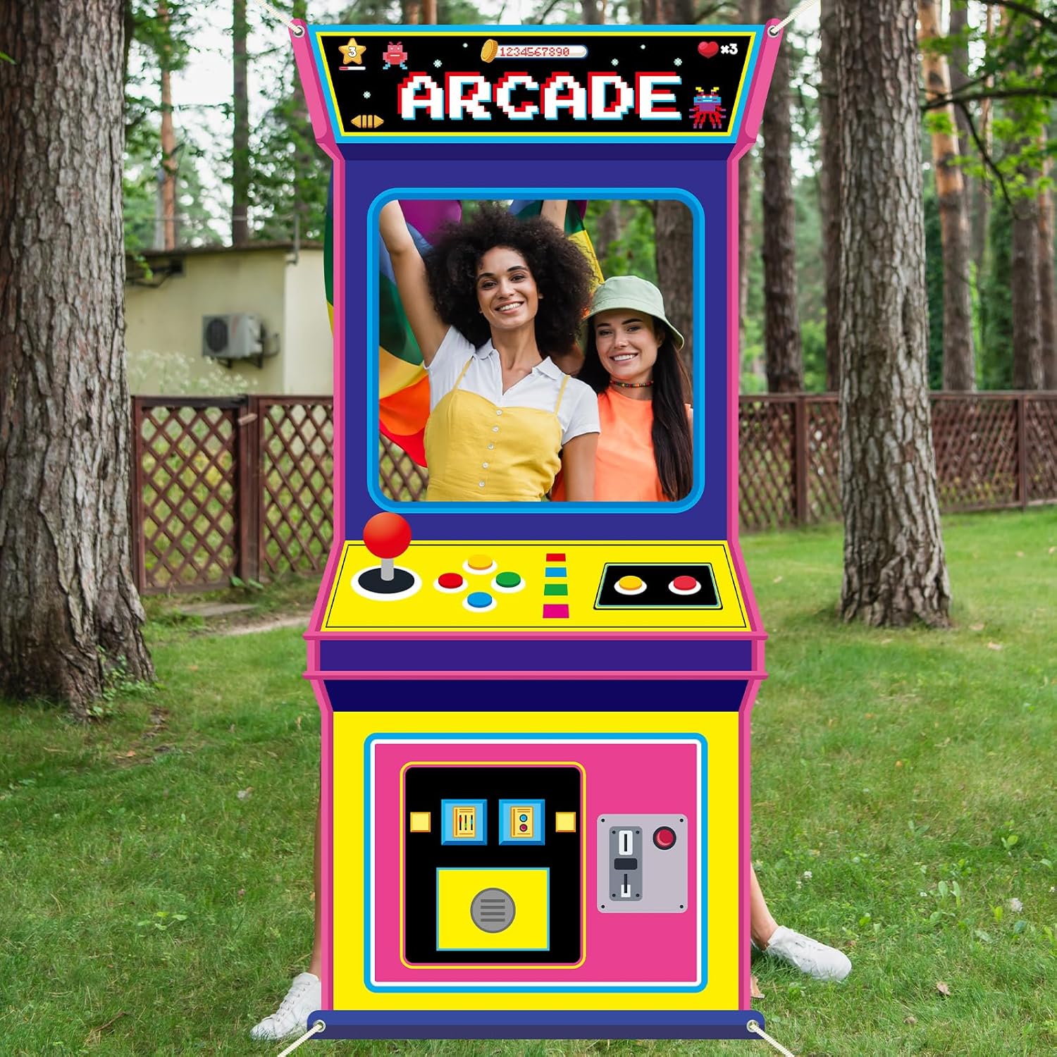 Fabric Arcade Game Photo Backg - огляд і ціна Background Retro Gaming