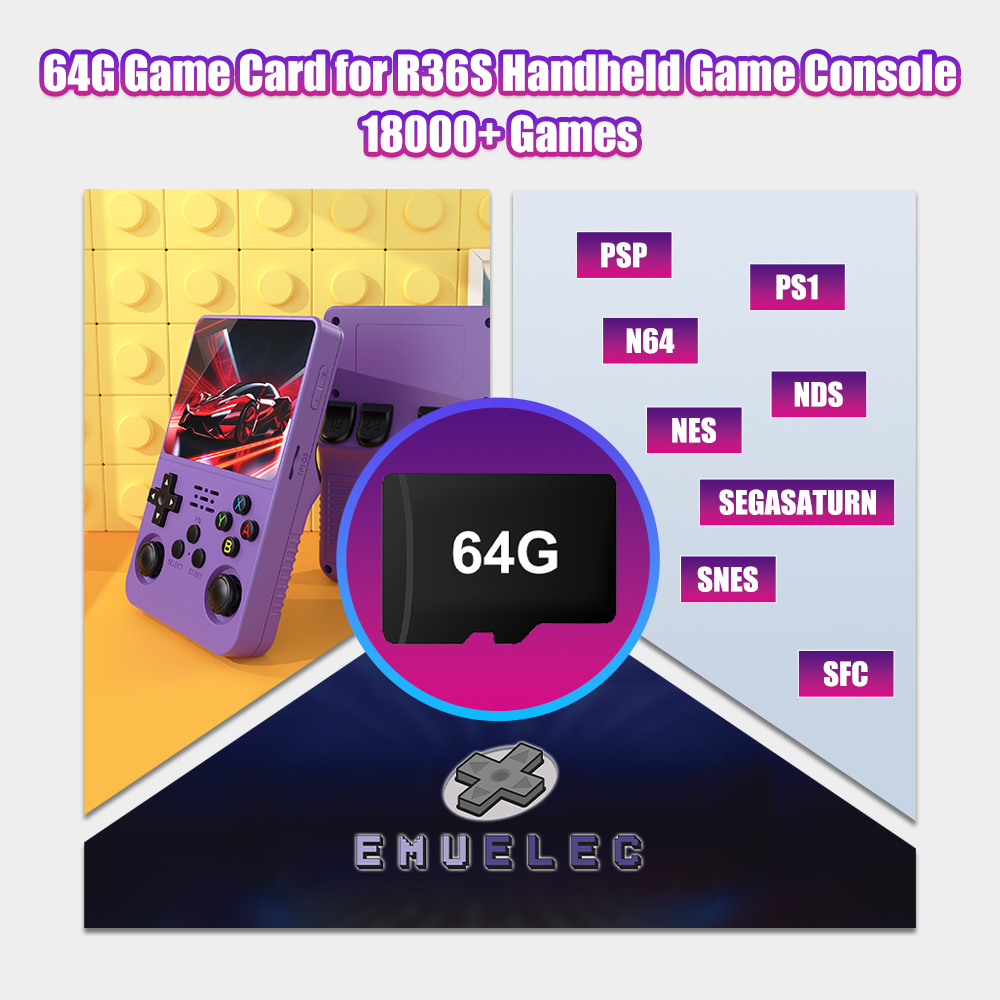 64G Game TF Card for R36S Vide - огляд і ціна Retro Gaming Console Handheld