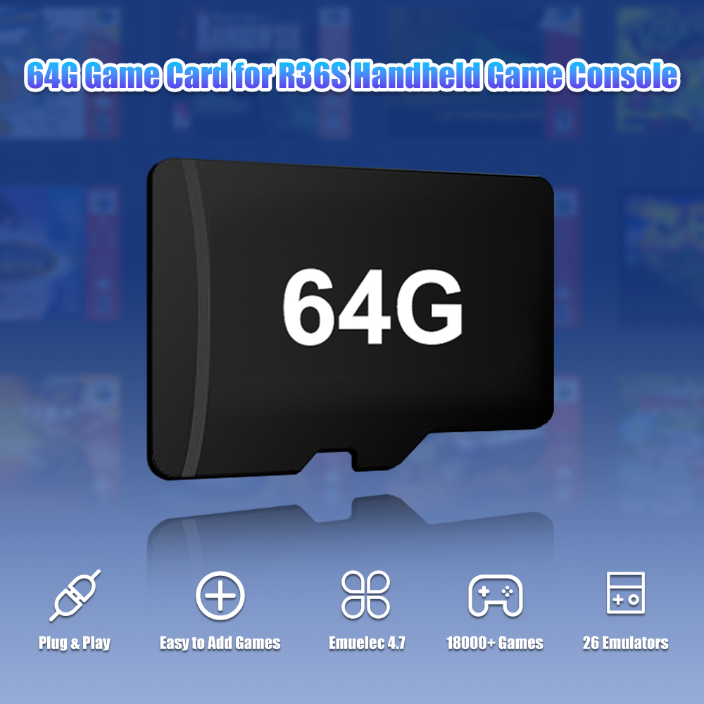 64G Game TF Card for R36S Vide - огляд і ціна Retro Gaming Console Handheld