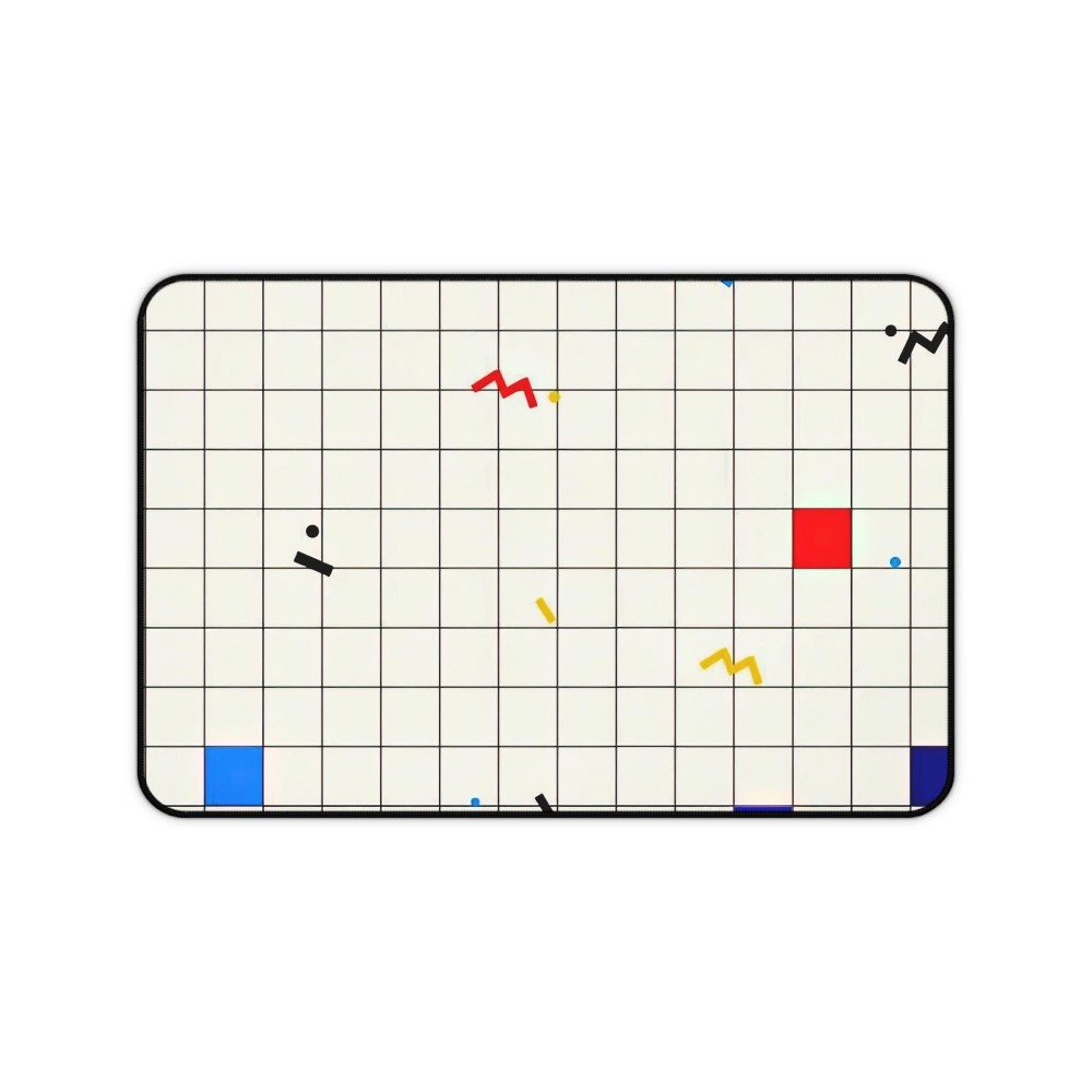Retro Geometric Grid Desk Mat  - огляд і ціна Retro Gaming Style