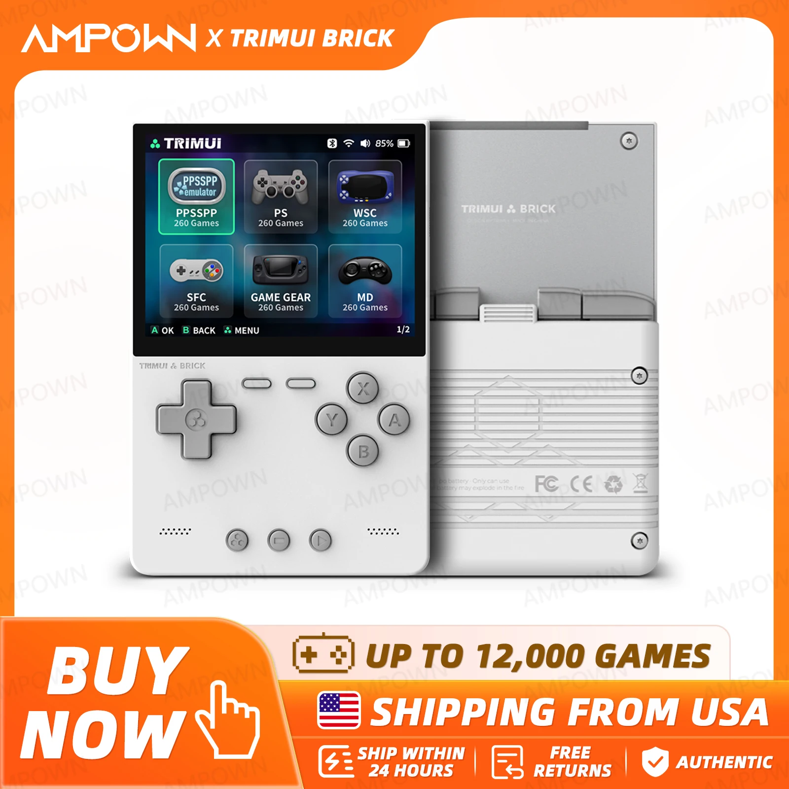 TRIMUI BRICK Handheld Game Con - огляд і ціна Retro Gaming Console Handheld