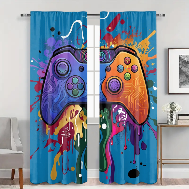 Retro Gaming Curtain Video Gam - огляд і ціна Background Retro Gaming