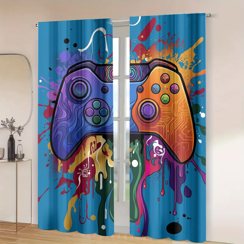 Retro Gaming Curtain Video Gam - огляд і ціна Background Retro Gaming