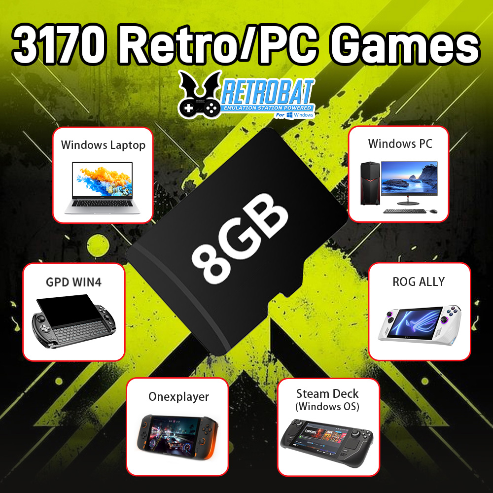 8GB Game TF Card with 3170 Ret - огляд і ціна Retro X8 Gaming Console