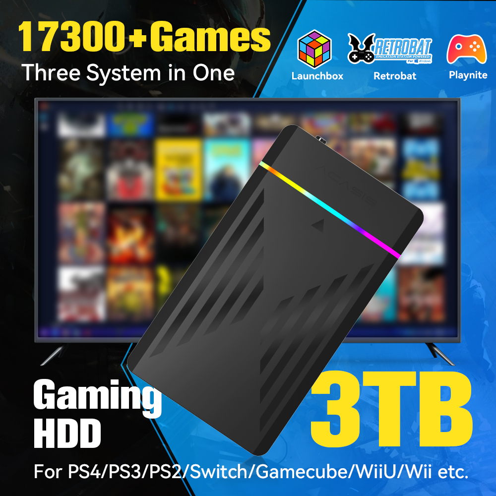 3TB Portable Gaming HDD Launch - огляд і ціна Retro Gaming Devices